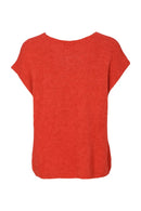 Extended Shoulder V Neck Jumper - Tigerlily