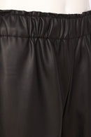 Pull Up Leatherette Trouser - Black