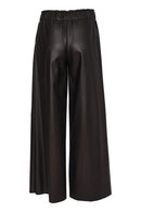 Pull Up Leatherette Trouser - Black