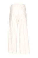 Side Pocket Soft Wide Leg Trouser - Cream