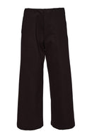 Side Pocket Soft Wide Leg Trouser - Black