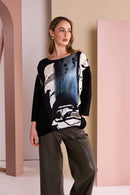 Wide Leg Leatherette Trouser - Thyme