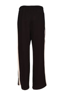 ColorPanel Drawstring Waist Trouser - Black/thyme