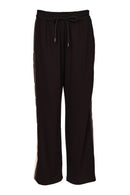 ColorPanel Drawstring Waist Trouser - Black/thyme