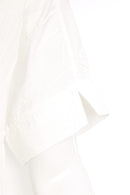 Front Pocket Detail Short Blouse - Off White