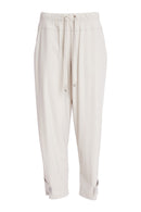 Tab Hem Slim Leg Trouser - Ash
