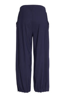 Tuck Hem Detail Wide Leg Trouser - French Blue