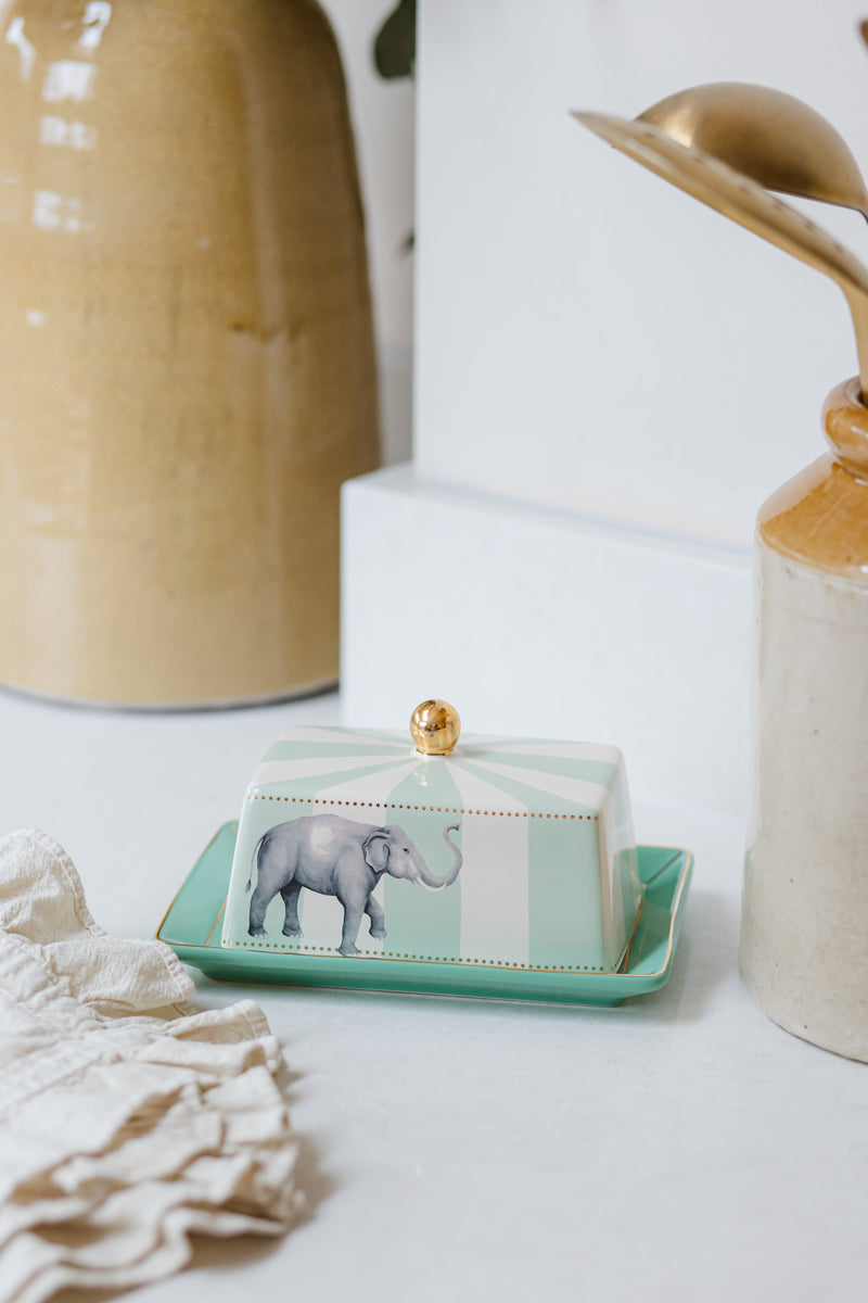 Elephant Butter Dish