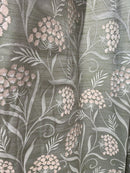 Nice Eyelet Readymade Curtains - Green