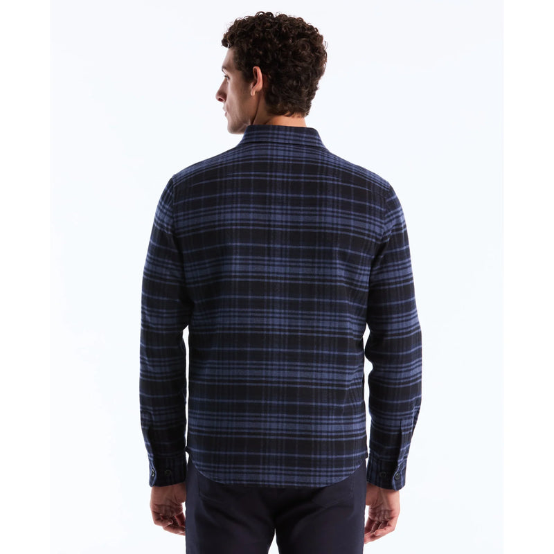 Plaid Flannel Shirt - Dark Sapphire