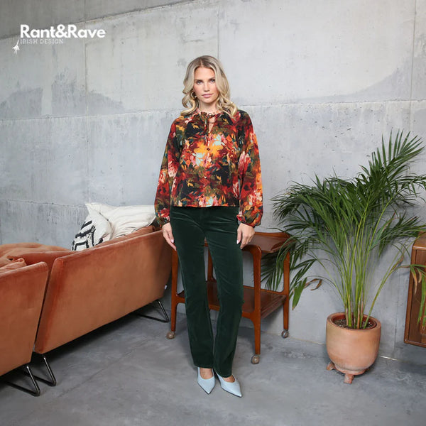 Odessa Bootcut Cord Jean - Forest Green