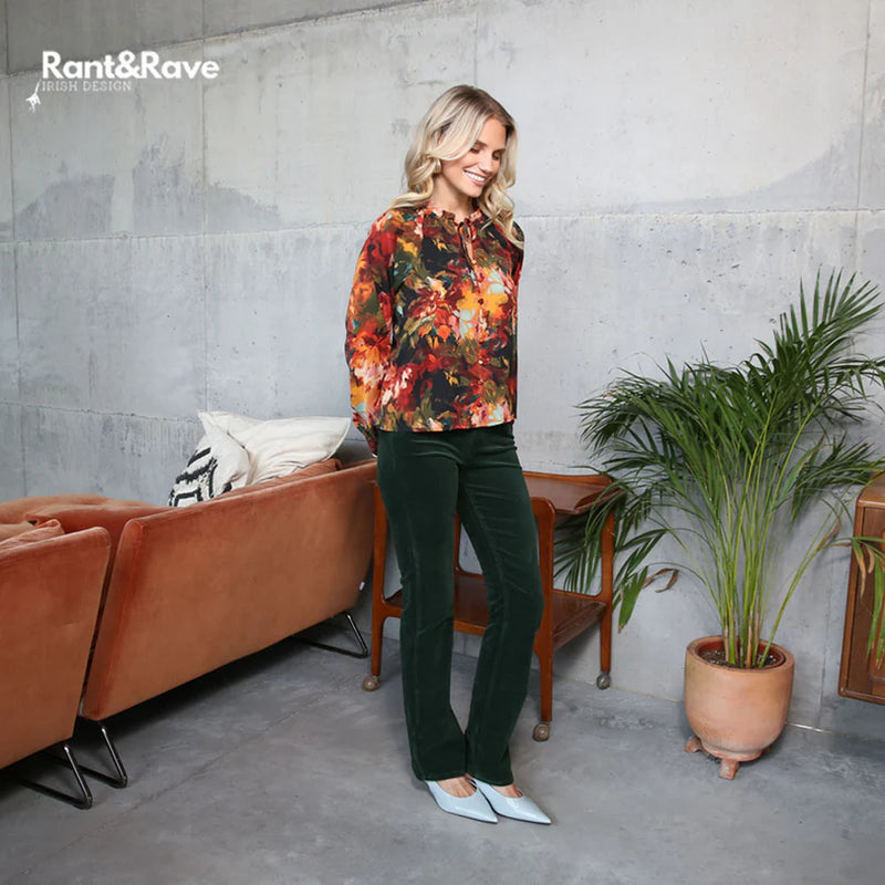 Odessa Bootcut Cord Jean - Forest Green