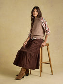 Holly Sleeveless Jumper - Tan
