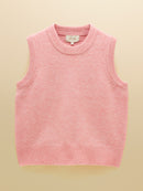Holly Sleeveless Jumper - Pale Pink