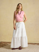 Holly Sleeveless Jumper - Pale Pink