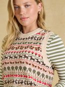 Orchard Sleeveless Jumper - Oat