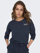 Mae Short Sweatshirt - Blue Nights