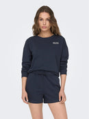 Mae Short Sweatshirt - Blue Nights
