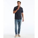 Zip Polo Shirt - Dark Sapphire Heather