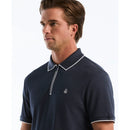Zip Polo Shirt - Dark Sapphire Heather