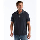 Zip Polo Shirt - Dark Sapphire Heather