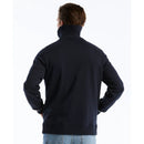 Tipped Ribbed 1/4 Zip Pullover - Dark Sapphire