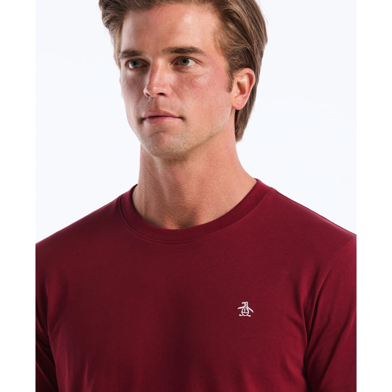 Embroidered Logo T-Shirt - Cabernet