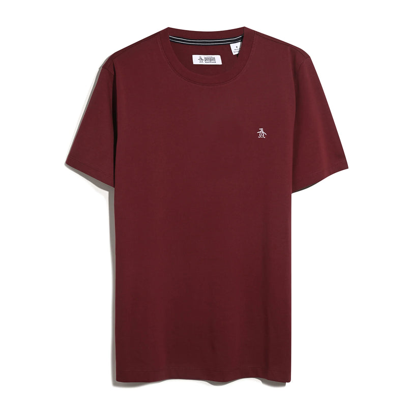 Embroidered Logo T-Shirt - Cabernet