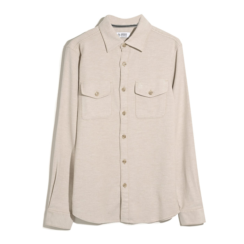 Long Sleeve Overshirt - Birch