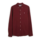 Long Sleeve Oxford Shirt - Cabernet