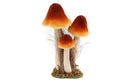 Autumn Velvet Mushroom Décor - Large
