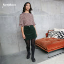 Ora Cord Skirt - Forest Green