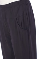 Elastic Waist Trouser - Black