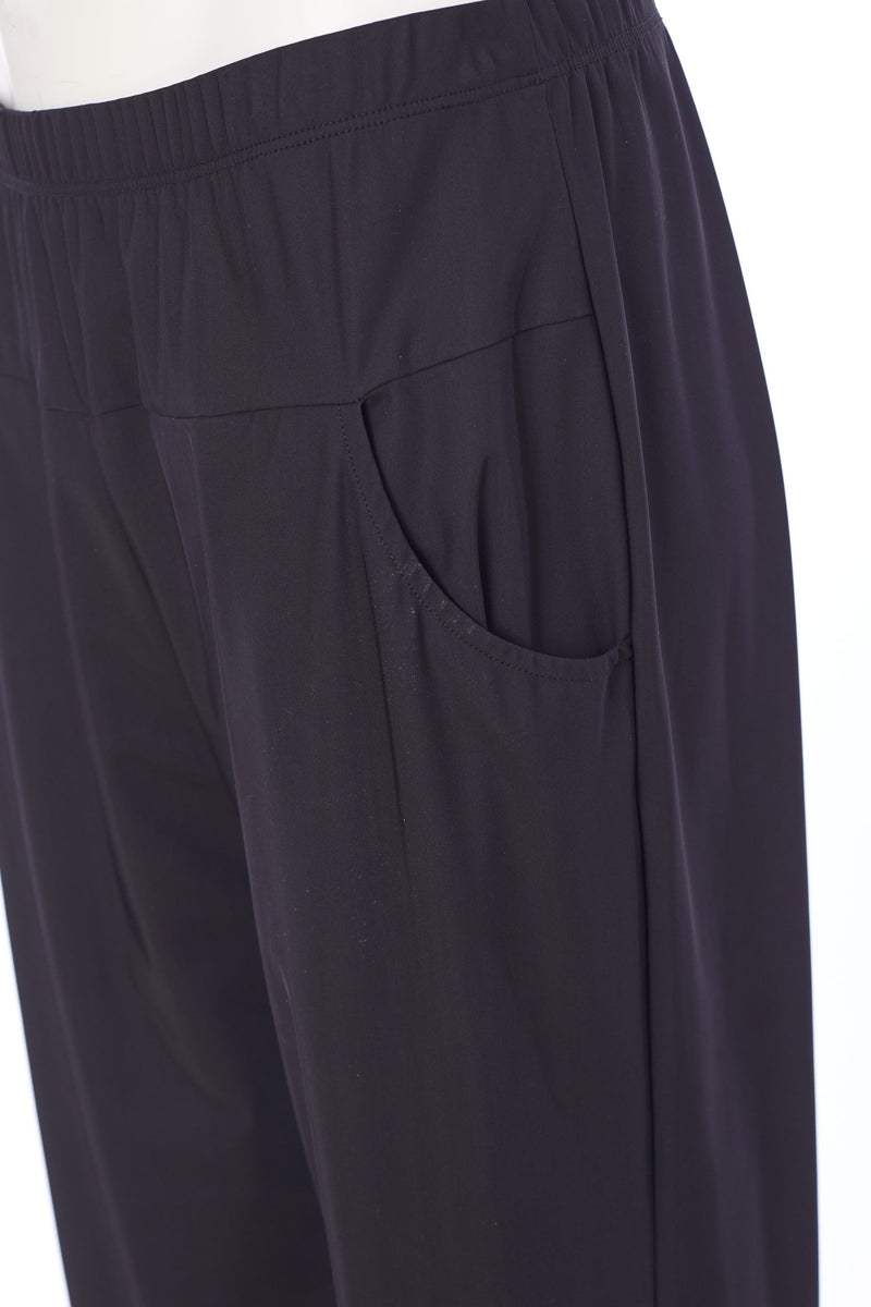 Elastic Waist Trouser - Black
