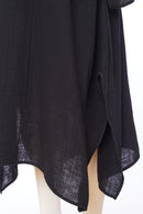 Side Print 2 Piece Dress - Black/off White