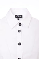 Placement Print Shirt - White/green