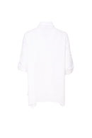 Placement Print Shirt - White/green