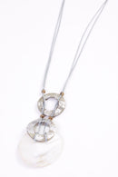 Disc Necklace - Stone