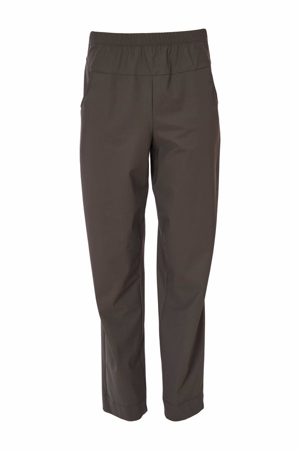 Elastic Waist Pocket Detail Trouser - Forest Green