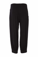 Slim Cuff Detail Jersey Trouser - Black