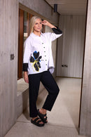 Elastic Waist Pocket Detail Trouser - Black