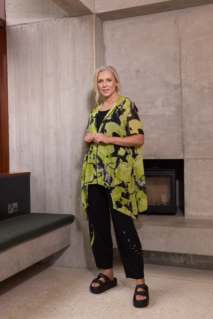 Hooded Light Weight Jacket - Lime