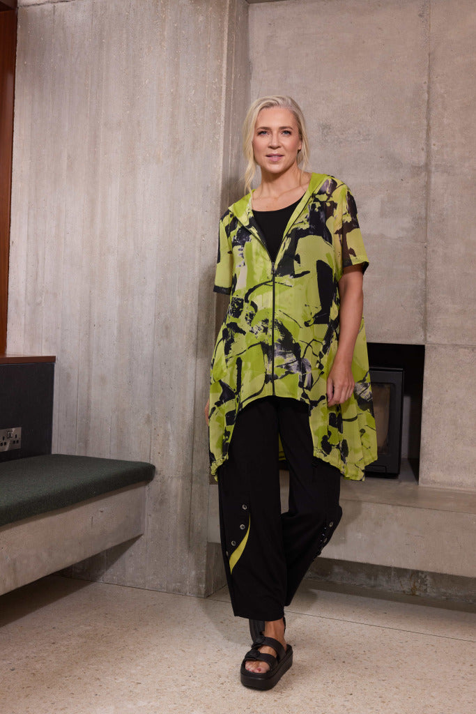 Hooded Light Weight Jacket - Lime