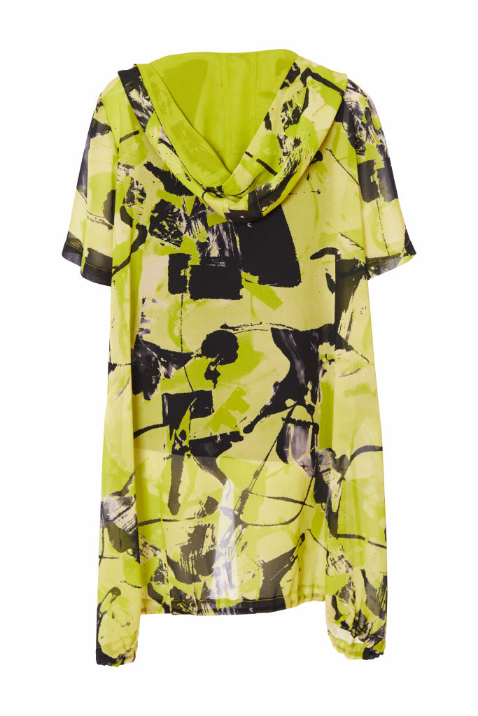 Hooded Light Weight Jacket - Lime