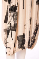 Blurred Block Dress - Black/stone