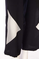 Mesh Insets Trouser - Black/white