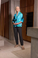 Elastic Waist Pocket Detail Trouser - Forest Green