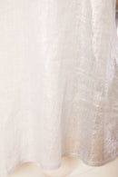 Metalic Over Print Round Neck Top - Silver