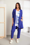 Drawstring Waist Hooded Coat - Locline