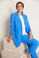 Pull On Straight Leg Trouser - Vivid Blue
